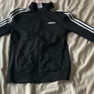 Adidas Black Jacket with White Accents